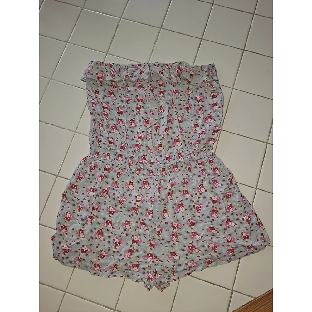 Women’s Strapless romper shorts summer pool beach sport party ruffle athleisure